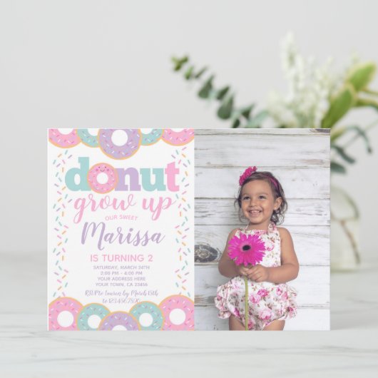 Donut Wordt Groot Kaart (Staand voorkant)