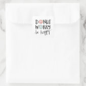 Donut Worry Be Happy stickers (Tas)
