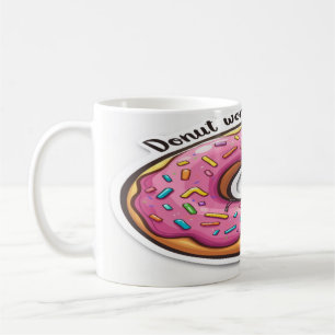 Donut Worry, Be Happy - Zoet en leuk Motivatie Koffiemok