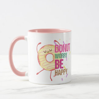 Donut Worry Wees Gelukkig Mok