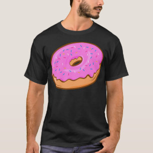 Donut Yummy Pink Cream Food Lover Gift dinosaur sw T-shirt