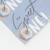 Donut zoete 1 1e verjaardag fleece deken (Hoek)