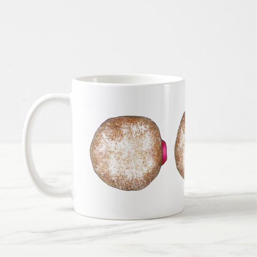 Donuts à la gelée Doughnut Hanoukka Chanukah Mug (Gauche)