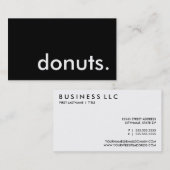 donuts. (aanpasbare kleur) visitekaartje (Voorkant / Achterkant)