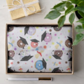 Donuts and Degrees Afstuderen Pattern Tissuepapier (Geschenk)