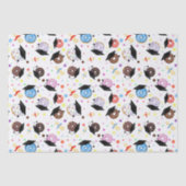 Donuts and Degrees Afstuderen Pattern Tissuepapier (Voorkant)