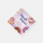 Donuts and Diapers Baby Sprinkle Shower Servet (Hoek)