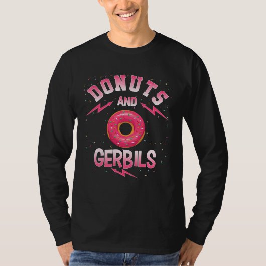 Donuts And GERBILS  Doughnut GERBIL T-shirt (Voorkant)