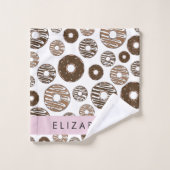 Donuts Au Chocolat, Donuts Au Caramel, Glace, Votr (Gant de toilette)