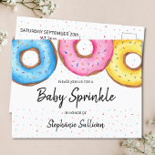 Donuts Baby Sprinkl Invitation Carte postale