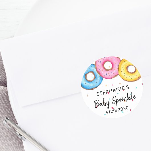 Donuts Baby Sprinkle Ronde Sticker