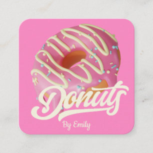 Donuts Bakery Carré Carte de visite