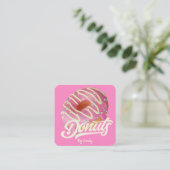 Donuts Bakery Carré Carte de visite (Debout devant)