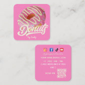 Donuts Bakery Carré Carte de visite (Devant / Derrière)