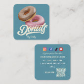 Donuts Bakery Carré Carte de visite (Devant / Derrière)