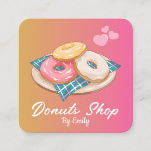 Donuts Bakery Carré Carte de visite
