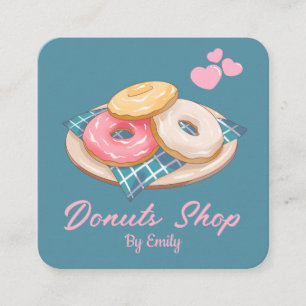 Donuts Bakery Carré Carte de visite