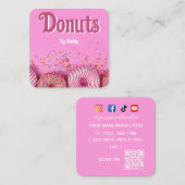 Donuts Bakery Carré Carte de visite (Devant / Derrière)