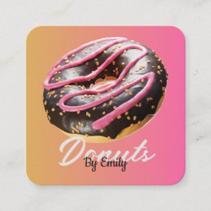 Donuts Bakery Carré Carte de visite