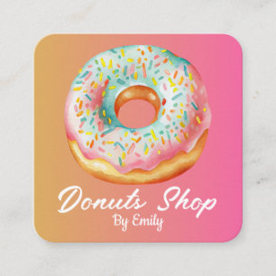 Donuts Bakery Carré Carte de visite