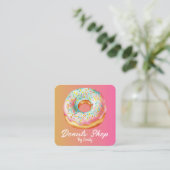 Donuts Bakery Carré Carte de visite (Debout devant)