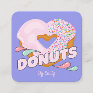 Donuts Bakery Carré Carte de visite