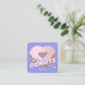 Donuts Bakery Carré Carte de visite (Debout devant)