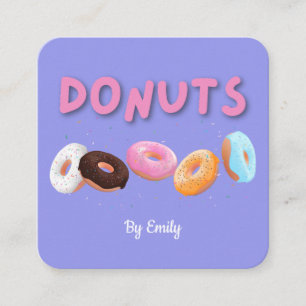 Donuts Bakery Carré Carte de visite