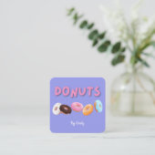 Donuts Bakery Carré Carte de visite (Debout devant)