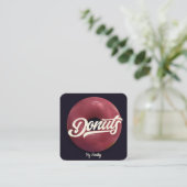 Donuts Bakery Carré Carte de visite (Debout devant)