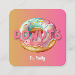 Donuts Bakery Carré Carte de visite