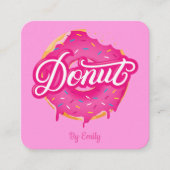 Donuts Bakery Carré Carte de visite (Devant)