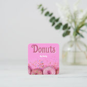 Donuts Bakery Square Visitekaartje (Staand voorkant)