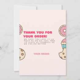 Donuts Bedankt Cards Small Business Kaart