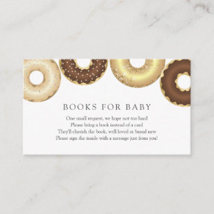 Donuts Books voor Baby-invoegkaart Informatiekaartje