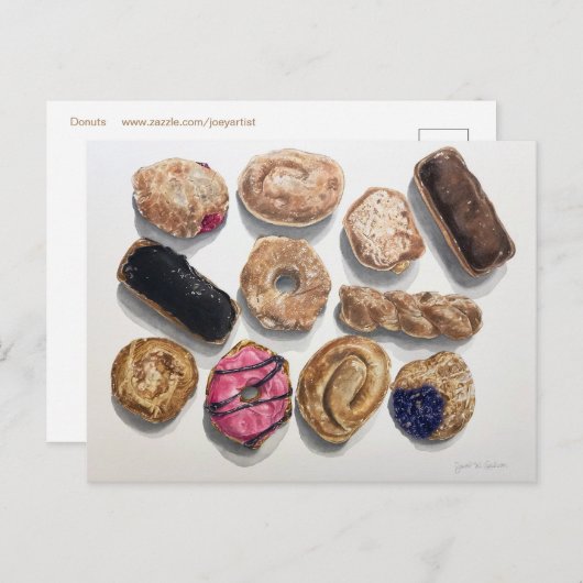 Donuts Briefkaart (Voorkant / Achterkant)