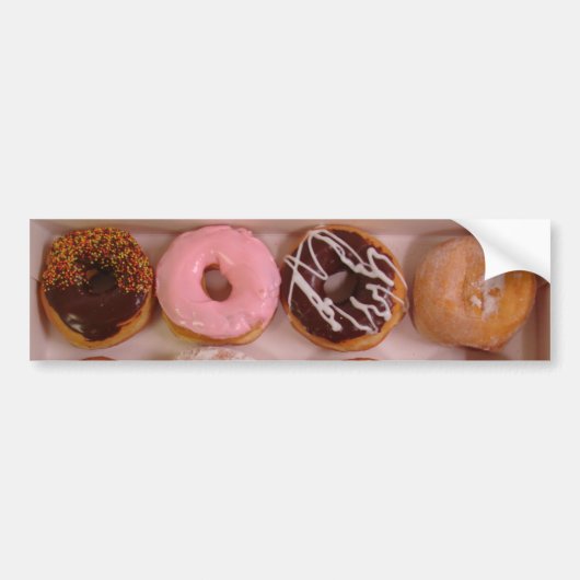 Donuts. Bumpersticker (Voorkant)