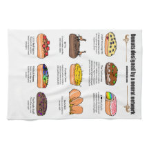 Donuts by AI Weirity - Serviette de cuisine