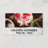 Donuts | Chef Spatula Logo Visitekaartje (Voorkant)