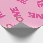 Donuts Colorful Doughnuts1st Birthday Party Theme Cadeaupapier (Hoek)