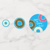 Donuts Colorful Doughnuts1st Birthday Party Theme Confetti (Achterkanten)