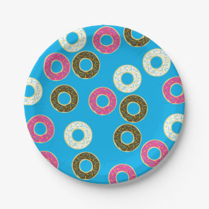 Donuts Colorful Doughnuts1st Birthday Party Theme Papieren Bordje