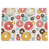 Donuts Colorful Pattern Groot Cadeauzakje (Voorkant)