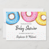 Donuts Couples Baby shower Invitation (Devant)