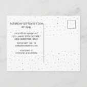 Donuts Couples Baby shower Invitation Briefkaart (Achterkant)