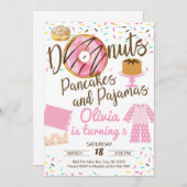 Donuts, crêpes et pyjamas, invitation au sommeil. (Devant / Derrière)