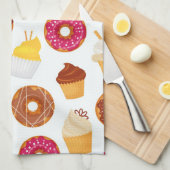 Donuts & Cupcakes  Theedoek (Quarter Fold)