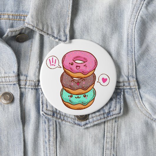 Donuts Custom Buttonnen Ronde Button 4,0 Cm (In situ)