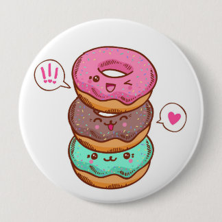 Donuts Custom Buttonnen Ronde Button 4,0 Cm