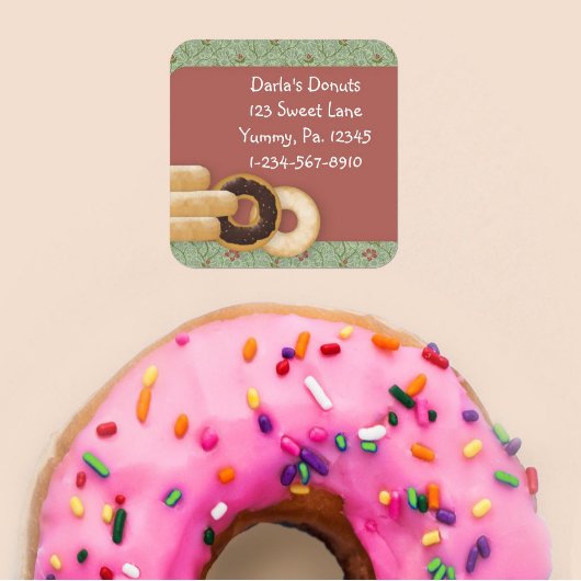 Donuts Custom Product Sticker